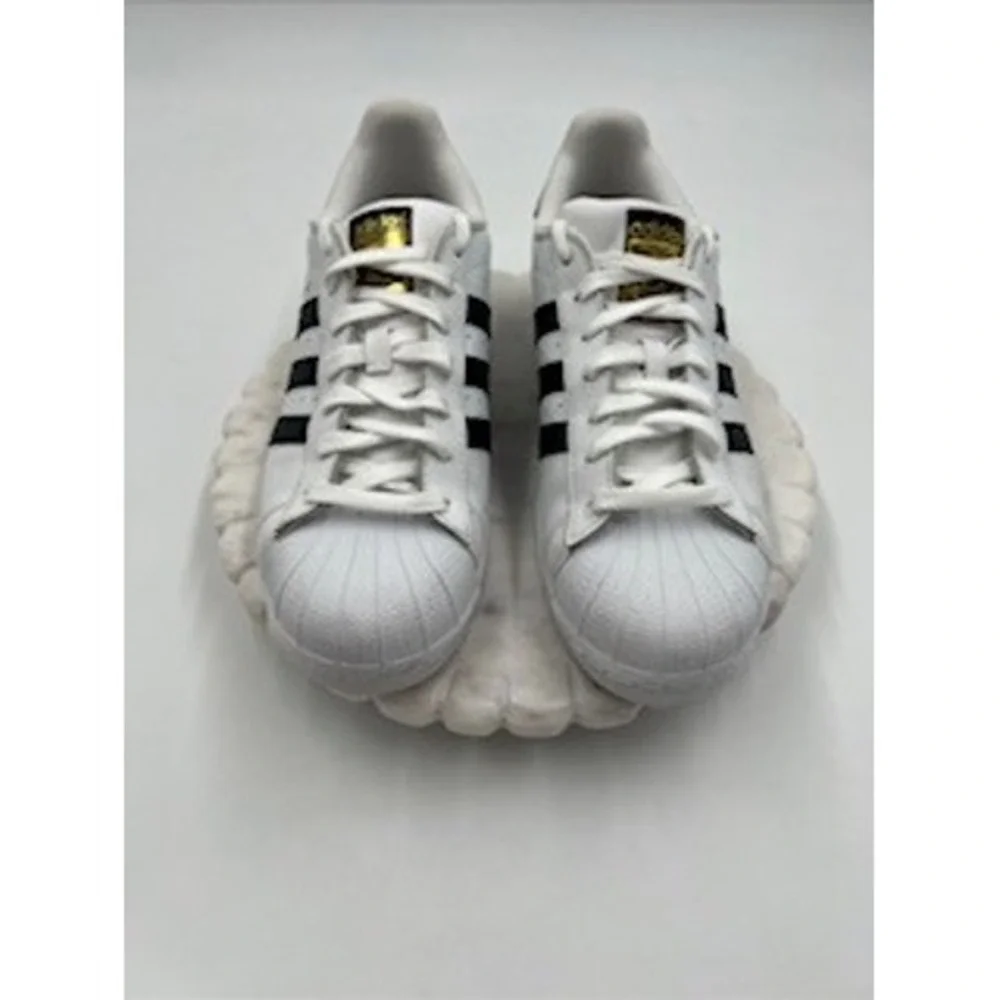 Adidas Superstar White Black Gold Shell Toe Low Top Sneakers Mens 11 Shoes